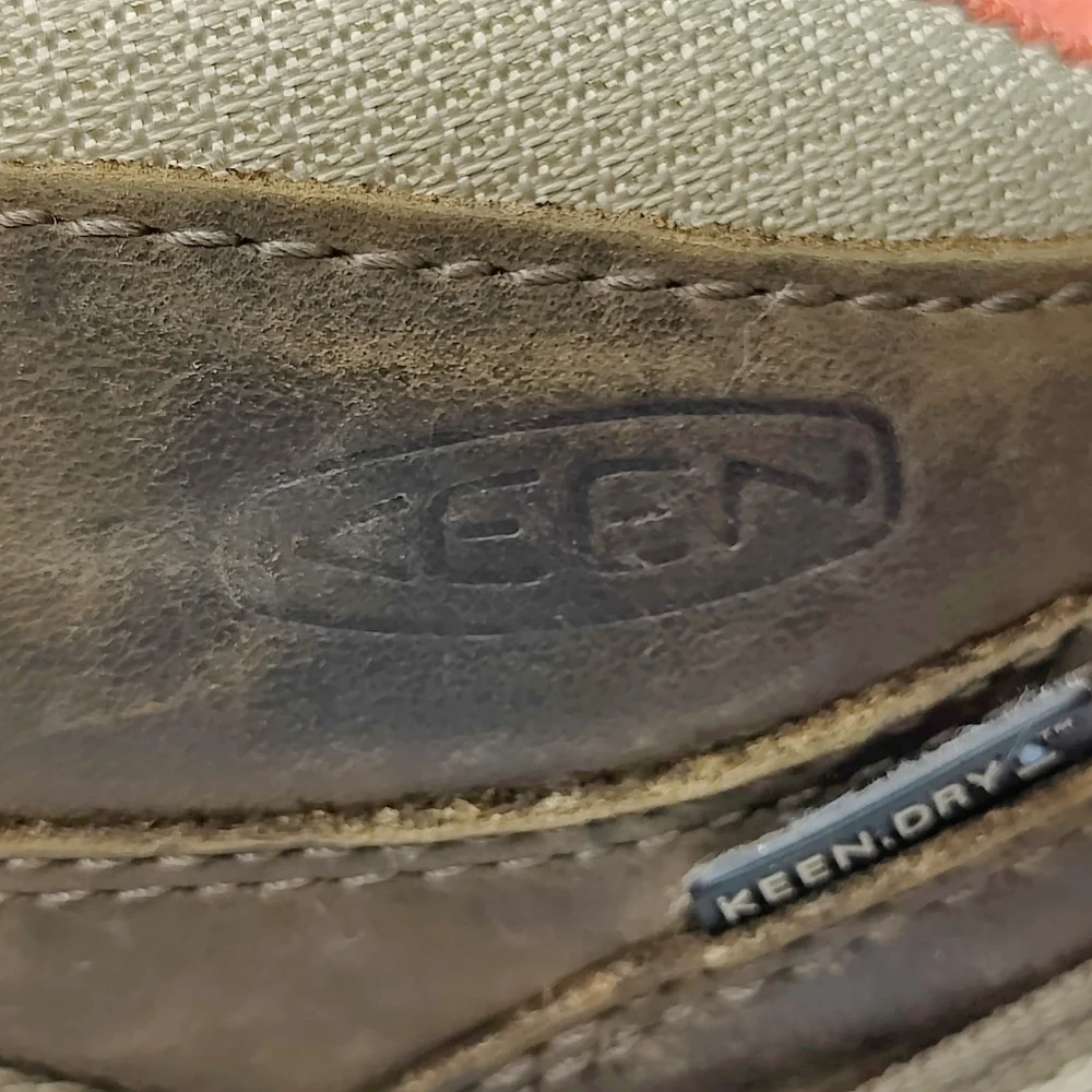 Keen Targhee II Mid Hiking Brown Boot Leather Dry Waterproof Women's Shoe Sz 7.5